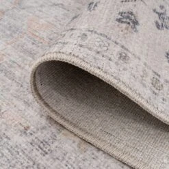 Vintage Multicolour Round Floral Rug - Audrey -Kukoon Rugs Store ishani audrey beige 00301 47b7e90c 1730 4381 9fd1 3c69191e5a8c