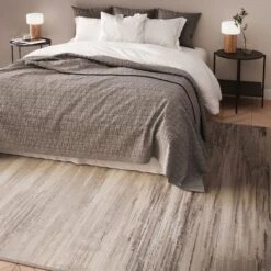 Grey Brush Strokes Area Rug - Nami -Kukoon Rugs Store ishbel nami final