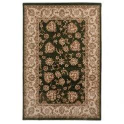 Traditional Green Floral Rug - Koa