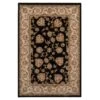 Traditional Black Floral Rug - Malaki 2 Traditional Black Floral Rug - Malaki -Kukoon Rugs Store jasmine malaki 05254 overhead
