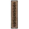 Traditional Black Floral Runner Rug - Malaki -Kukoon Rugs Store jasmine malaki 05268 RR overhead