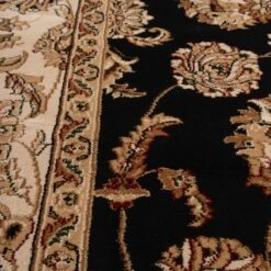 Traditional Black Floral Runner Rug - Malaki 13 Traditional Black Floral Runner Rug - Malaki -Kukoon Rugs Store jasmine malaki 06285