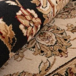 Traditional Black Floral Rug - Malaki -Kukoon Rugs Store jasmine malaki 06326 aae7edfa 9b08 4df3 a184 9c9aa9cc6122