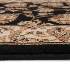 Traditional Black Floral Runner Rug - Malaki 17 Traditional Black Floral Runner Rug - Malaki -Kukoon Rugs Store jasmine malaki 06486