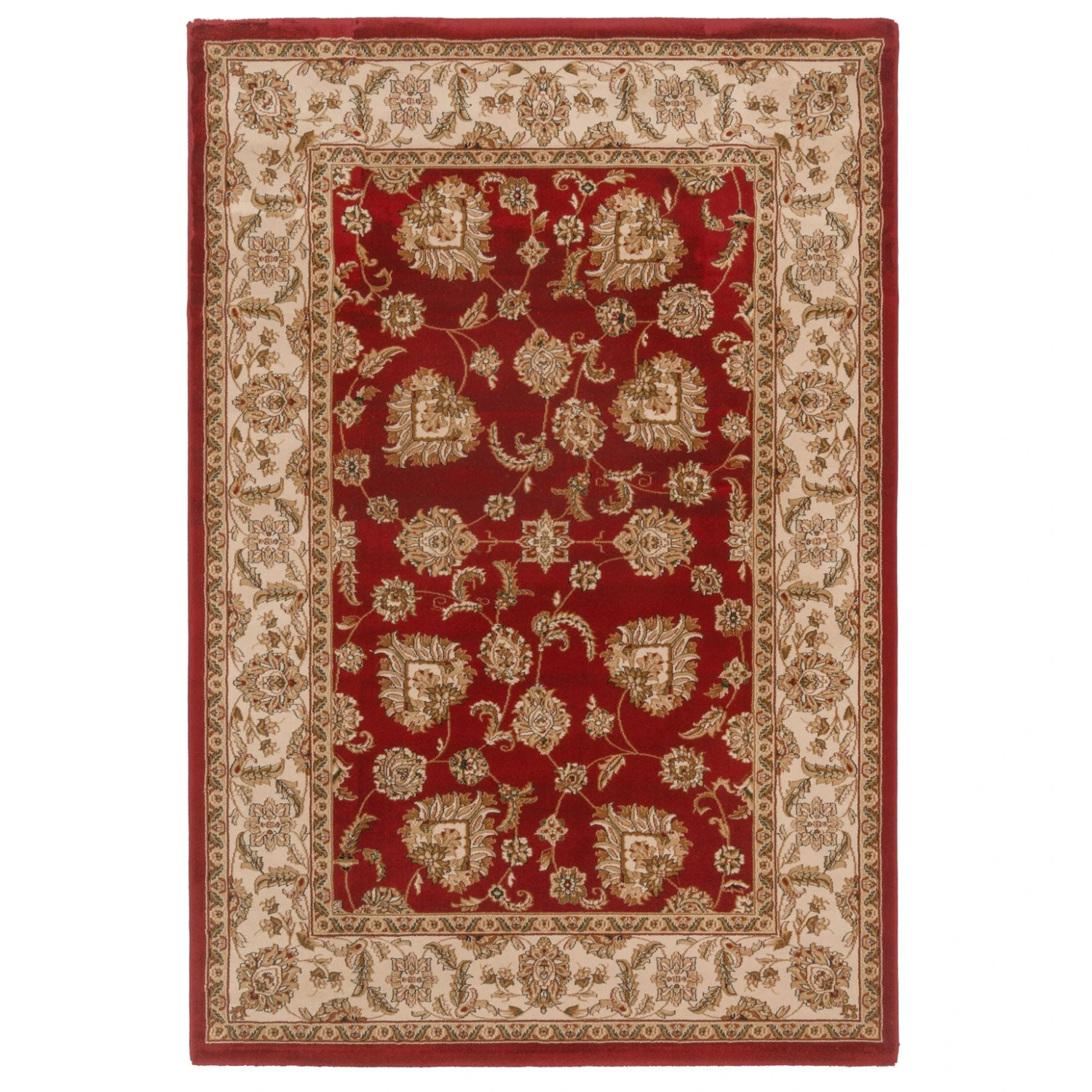 Classical Red Floral Rug - Tirta 3 Classical Red Floral Rug - Tirta