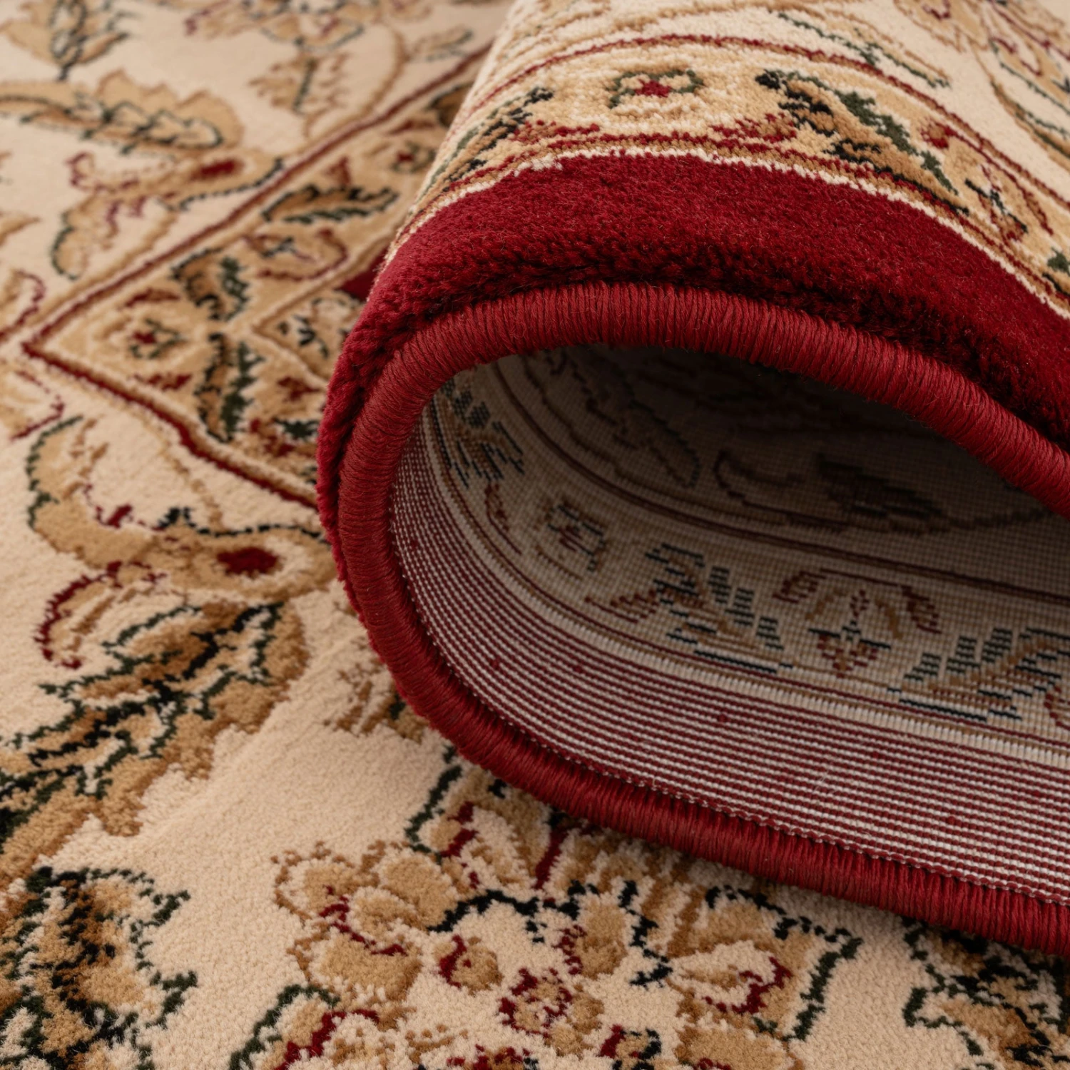 Classical Red Floral Rug - Tirta 10 Classical Red Floral Rug - Tirta - Image 8