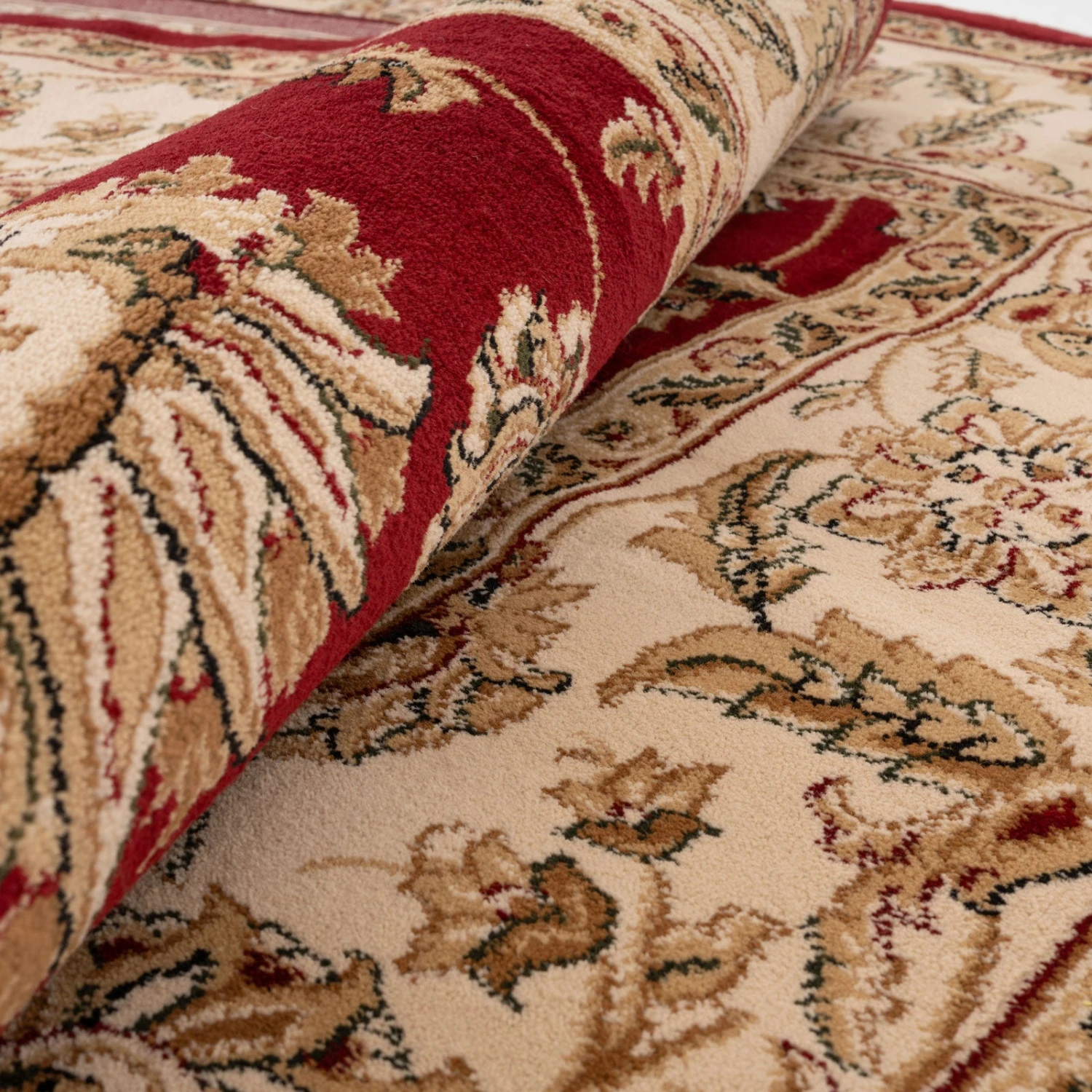 Classical Red Floral Rug - Tirta 4 Classical Red Floral Rug - Tirta - Image 2