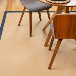 Navy Border Jute Rug - Juliette Navy -Kukoon Rugs Store julette navy border 04376 green copy