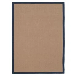 Navy Border Jute Rug - Juliette Navy