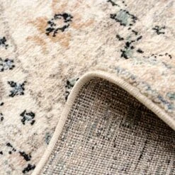 Soft Natural Blue Aztec Area Rug - Kemp -Kukoon Rugs Store kemp blue 3123 5B5 5D