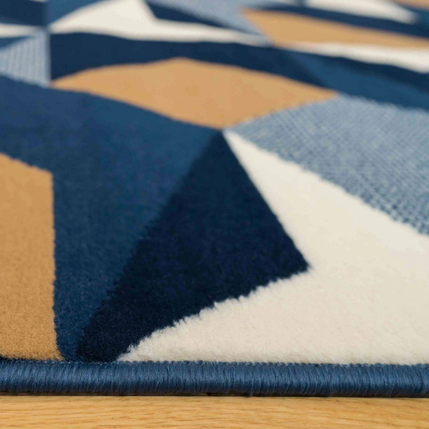 Blue Grey Modern Geometric Living Room Rugs 9 Blue Grey Modern Geometric Living Room Rugs - Image 7