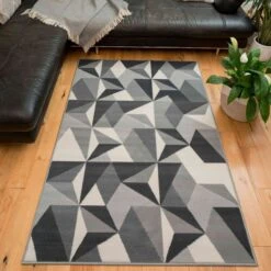 Grey Modern Geometric Living Room Rug 11 Grey Modern Geometric Living Room Rug -Kukoon Rugs Store kukoon milan grey multi 1 5B1 5D