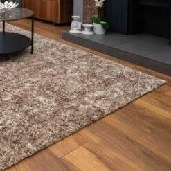 Light Brown Mottled Shaggy Living Room Rug 10 Light Brown Mottled Shaggy Living Room Rug -Kukoon Rugs Store kukoon murano biege 4266 5B1 5D
