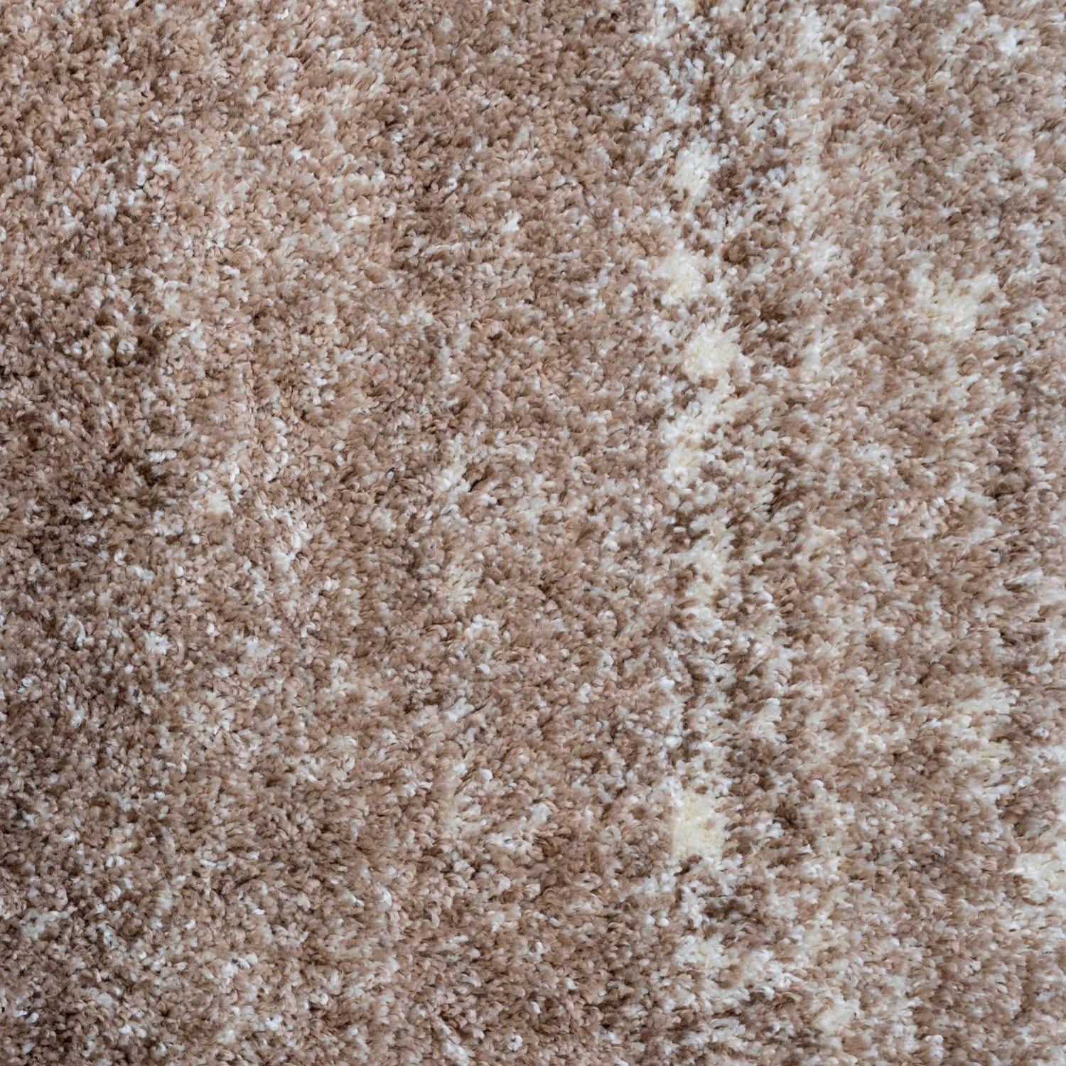 Beige Stripe Shaggy Rug Living Room 7 Beige Stripe Shaggy Rug Living Room - Image 5