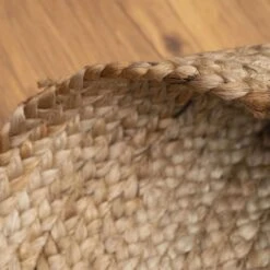 Rustic Jute Round Natural Circle Nursery Rug -Kukoon Rugs Store mandala nursery 06484 5B5 5D