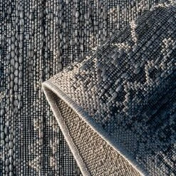 Grey Scandi Textured Flatweave Indoor Outdoor Area Rug - Marazza -Kukoon Rugs Store marazza charcoal 1873 5B2 5D