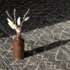 Grey Scandi Textured Flatweave Indoor Outdoor Area Rug - Marazza -Kukoon Rugs Store marazza charcoal 1873 5B5 5D