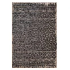 Grey Scandi Textured Flatweave Indoor Outdoor Area Rug - Marazza -Kukoon Rugs Store marazza charcoal 3021