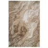 Modern Beige Textured Living Room Rug - Matki