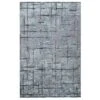 Reversible Distressed Light Blue Rug - Maze -Kukoon Rugs Store maze charcoal reverse 8533