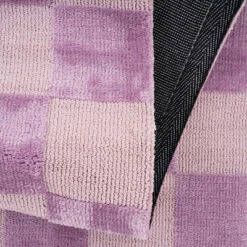 Retro Lavender Checkerboard Rug - Maze -Kukoon Rugs Store maze lavender 01787