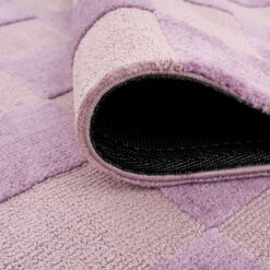 Retro Lavender Checkerboard Rug - Maze -Kukoon Rugs Store maze lavender 01790