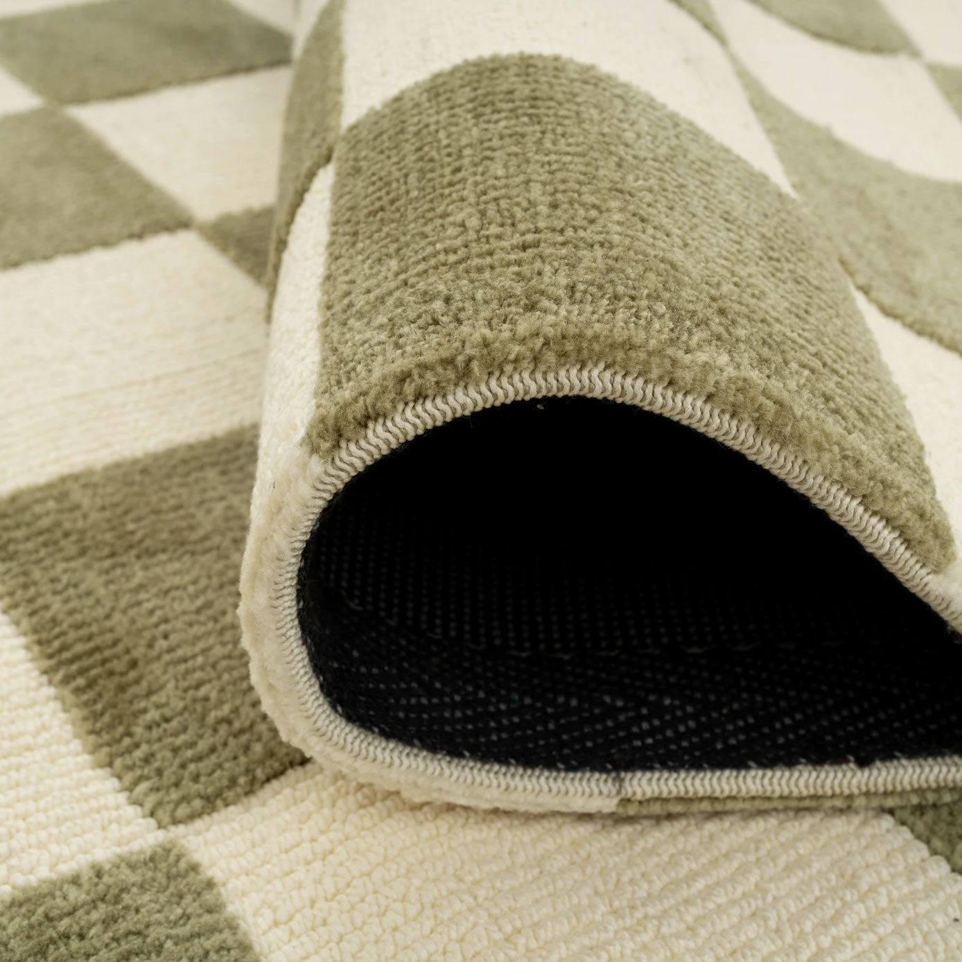 Green Retro Checkerboard Rug - Maze 13 Green Retro Checkerboard Rug - Maze - Image 11