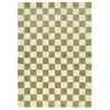 Green Retro Checkerboard Rug - Maze