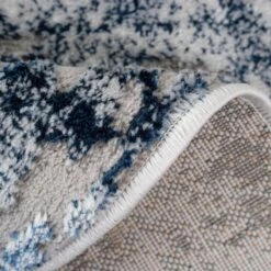 Modern Navy Textured Living Room Rug - Med 19 Modern Navy Textured Living Room Rug - Med -Kukoon Rugs Store med navy 5060 5B5 5D