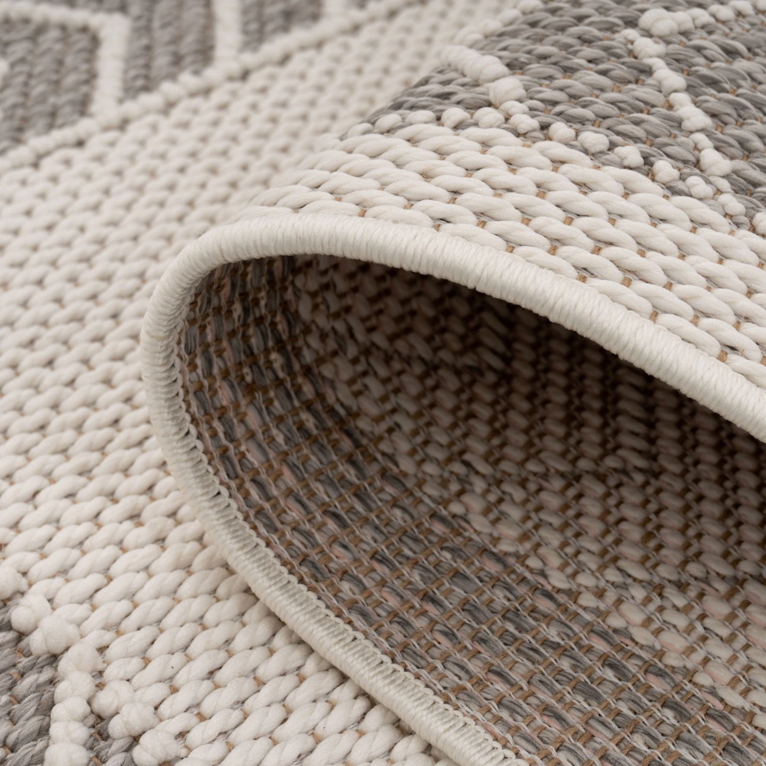 Cream Beige Motif Runner Rug - Ryne 8 Cream Beige Motif Runner Rug - Ryne - Image 6