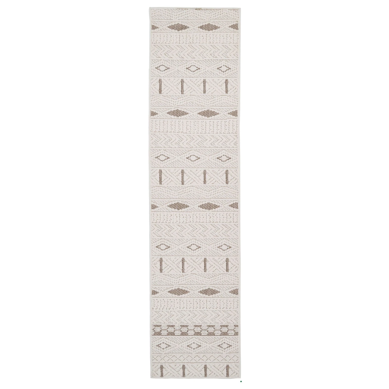 Cream Beige Boho Runner Rug - Sachi 3 Cream Beige Boho Runner Rug - Sachi
