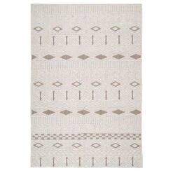Cream Beige Boho Rug - Sachi
