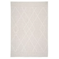 Cream Loop Pile Rug - Willow