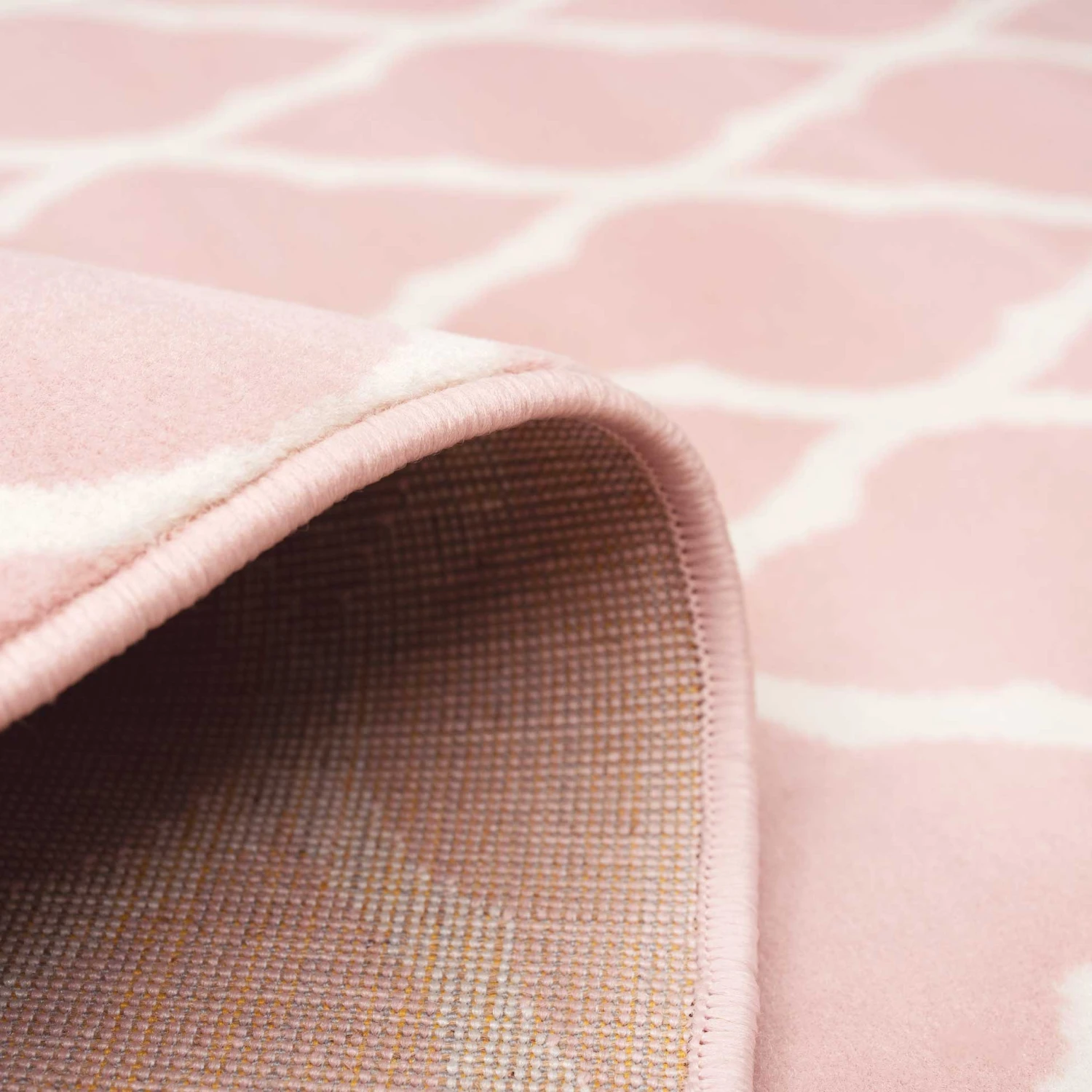 Pink Blush Moroccan Trellis Living Room Rug 6 Pink Blush Moroccan Trellis Living Room Rug - Image 4