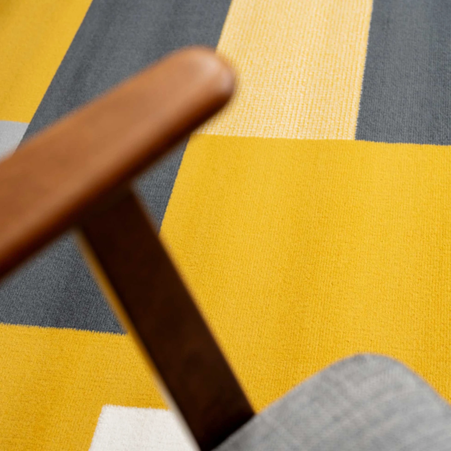 Yellow Grey Modern Geometric Bedroom Rugs 6 Yellow Grey Modern Geometric Bedroom Rugs - Image 4