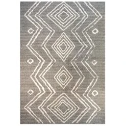 Cosy Soft Underfoot Grey Moroccan Berber Rug - Neva