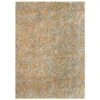 Soft Mottled Gold Grey Shaggy Area Rug