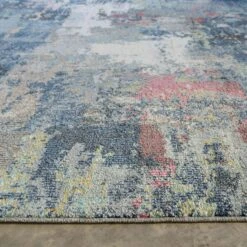 Soft Abstract Distressed Multicolour Living Room Area Rug - Yates -Kukoon Rugs Store osbourne yates multi 16 copy 5B2 5D