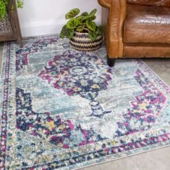 Faded Distressed Colourful Oriental Pattern Runner Rug -Kukoon Rugs Store oscar demelza 20runner 20hall multi 2 20 2 5B3 5D