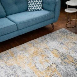 Distressed Ochre Yellow Pastel Soft Hall Runner Rug 14 Distressed Ochre Yellow Pastel Soft Hall Runner Rug -Kukoon Rugs Store oscar mia ochrte 7