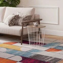 Colourful Wabi Sabi Area Rug -Kukoon Rugs Store oscar pescara multi living room close up copy