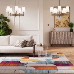 Colourful Wabi Sabi Area Rug -Kukoon Rugs Store oscar pescara multi living room copy
