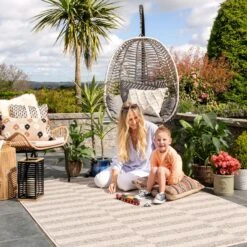 Contemporary Outdoor Patio Rug - Souci -Kukoon Rugs Store outdoor aelius souci 07908 copy