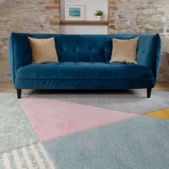 Multicoloured Pastel Abstract Area Rug 15 Multicoloured Pastel Abstract Area Rug -Kukoon Rugs Store pekoe multi 9584 3 5B4 5D