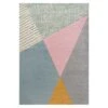 Multicoloured Pastel Abstract Area Rug -Kukoon Rugs Store pekoe multi 9932