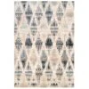 Blue Mottled Trellis Living Room Rug - Polly -Kukoon Rugs Store polly blue 3309
