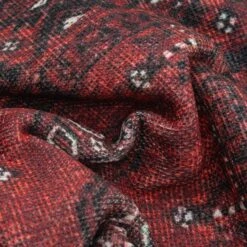 Flatwoven Washable Traditional Red Oriental Runner - Bannon -Kukoon Rugs Store renuu Bannon 20Red 03288 5B3 5D