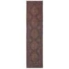 Flatwoven Washable Distressed Brown Runner - Caris -Kukoon Rugs Store renuu Caris 20Multi 03326