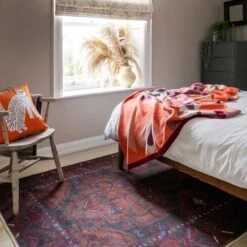 Flatwoven Washable Distressed Brown Runner - Caris -Kukoon Rugs Store renuu Caris 20Multi 03326 5B4 5D