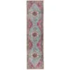 Flatwoven Washable Vibrant Teal Pink Boho Runner - Clarissa -Kukoon Rugs Store renuu Clarissa 20Multi 03297